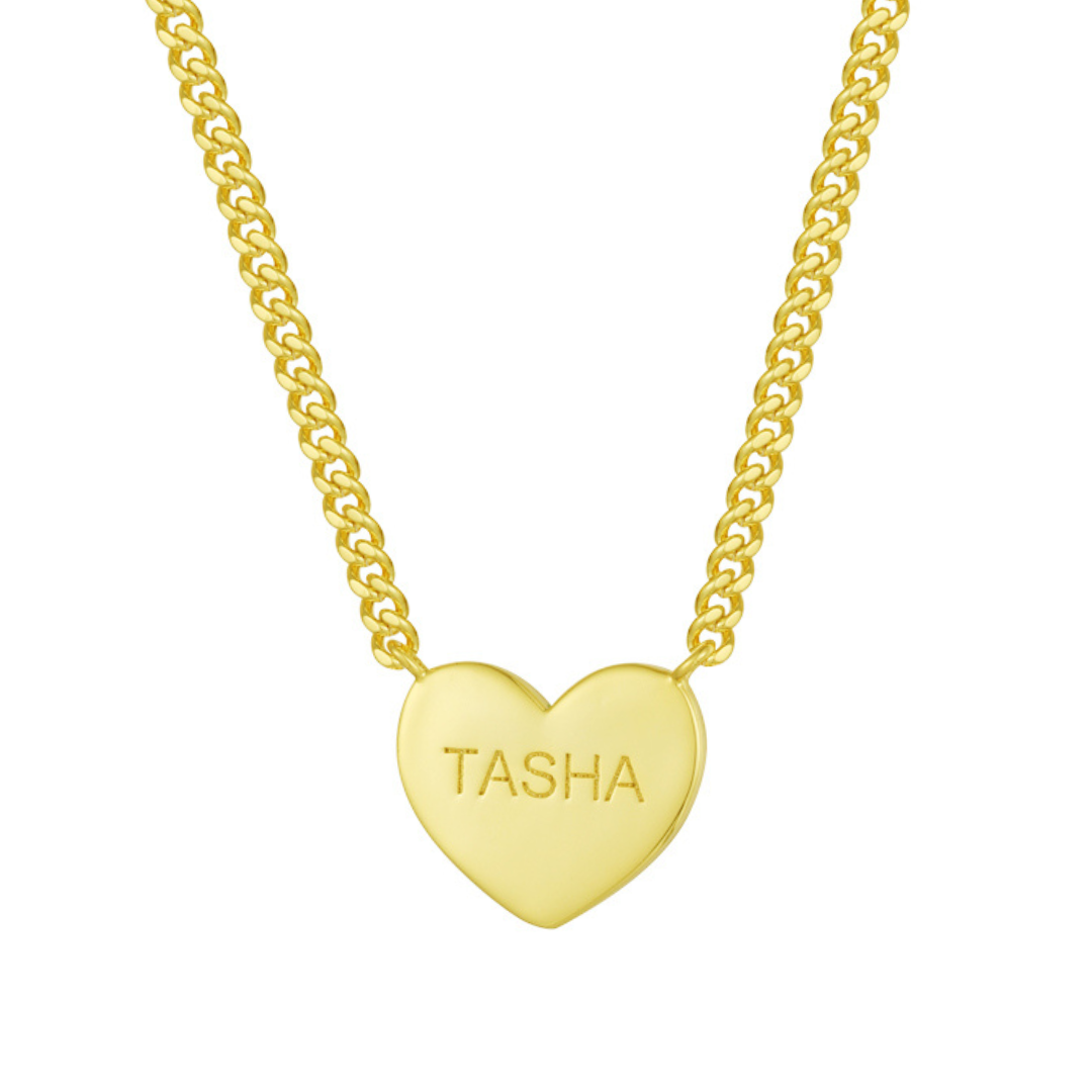 Custom/Personalized Heart Necklace